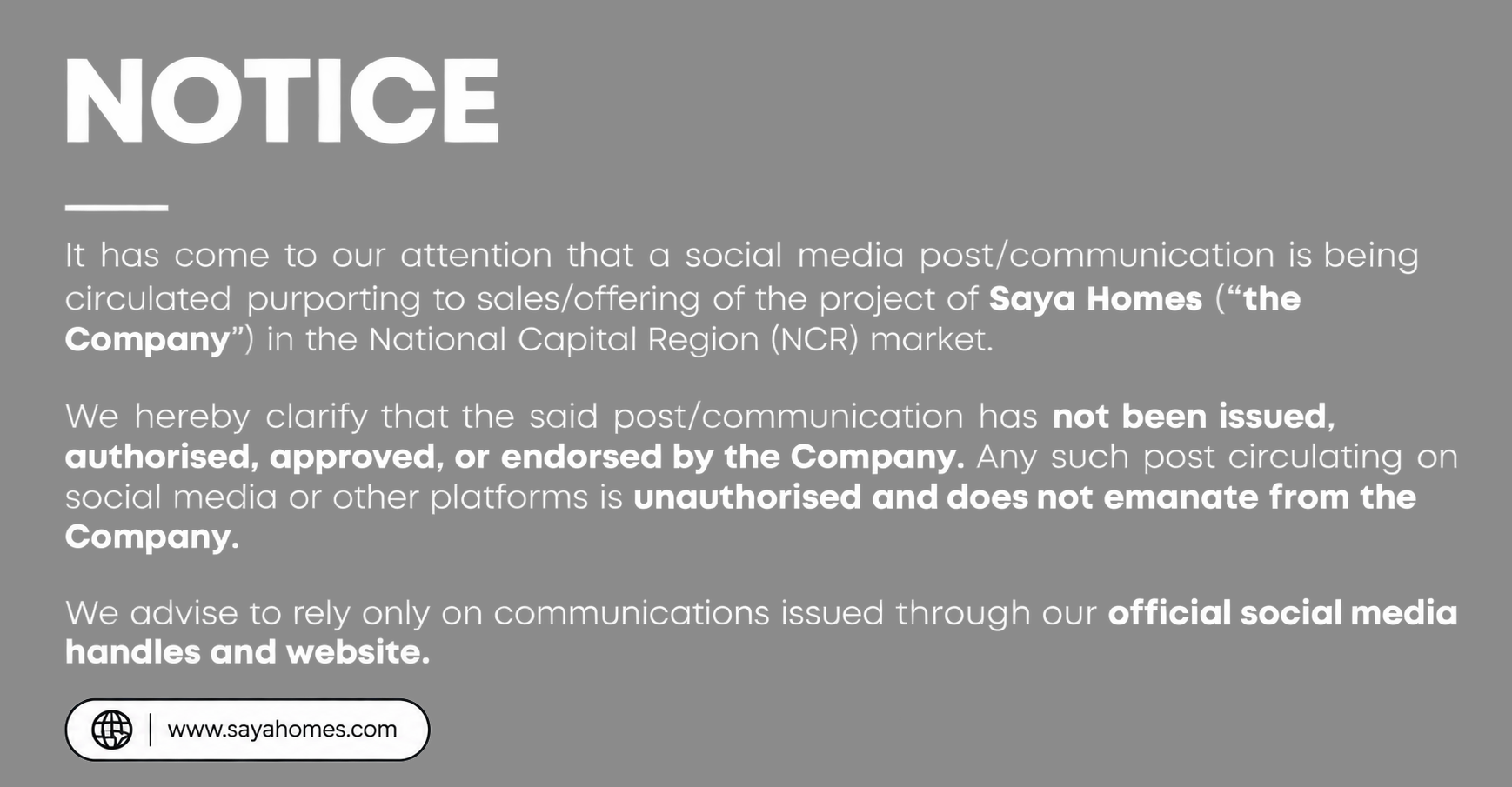 Notice